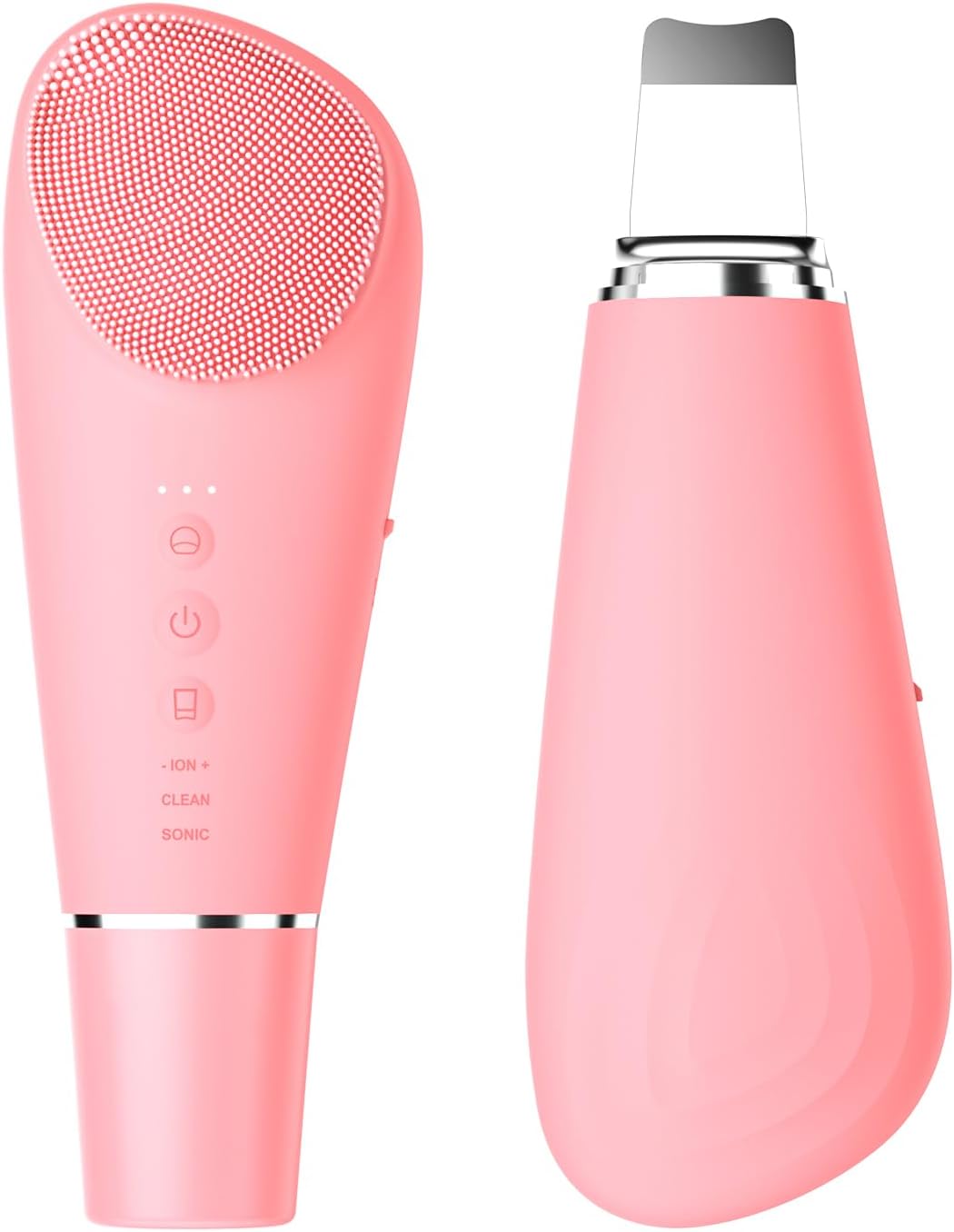 Silicone Face Scrubber Blackhead Remover Rechargeable 2-in-1