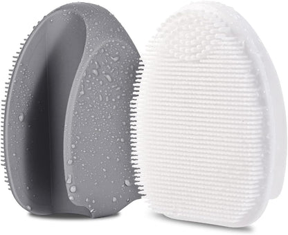 Silicone Face Scrubber,Manual Exfoliating Brush,Handheld Facial Cleansing Brush for Women Men