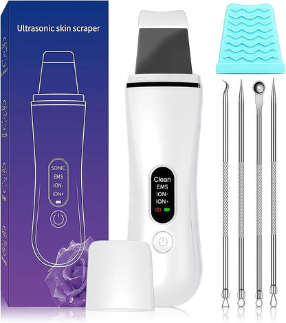 Blackhead Remover Tools for Facial Skin, Face Scrubber for Black Head, Face Pore Ion Scrubber