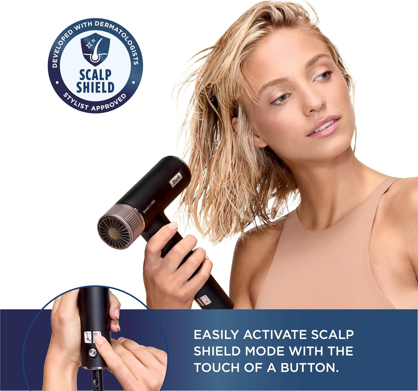 SpeedStyle Hair Dryer, High-Velocity Lightweight Dryer for All Hair Types